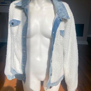 Sherpa jean jacket